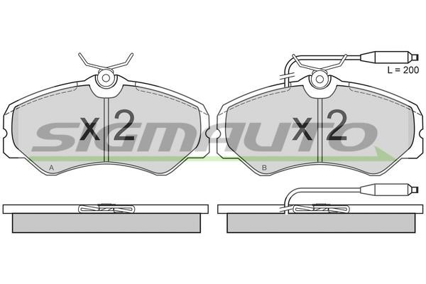 Sigmauto SPA337 Brake Pad Set, disc brake SPA337