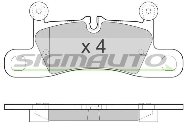 Sigmauto SPB459 Brake Pad Set, disc brake SPB459