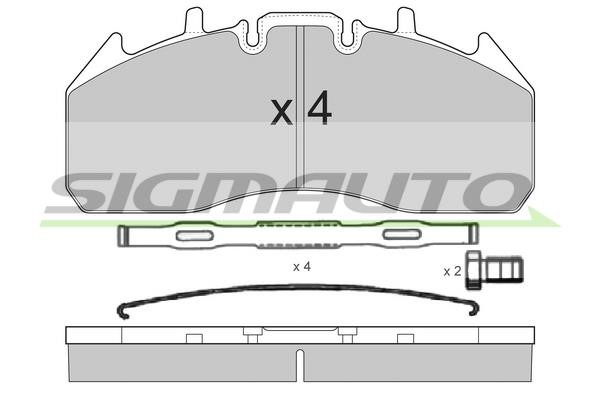 Sigmauto SPT326 Brake Pad Set, disc brake SPT326