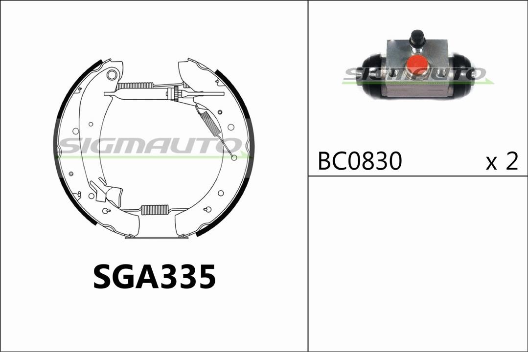 Sigmauto SGA335 Brake shoe set SGA335