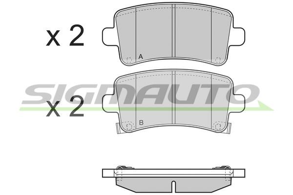 Sigmauto SPB379 Brake Pad Set, disc brake SPB379