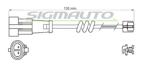 Sigmauto WI0714 Warning contact, brake pad wear WI0714