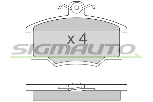 Sigmauto SPA281 Brake Pad Set, disc brake SPA281