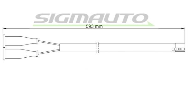 Sigmauto WI0548 Warning contact, brake pad wear WI0548