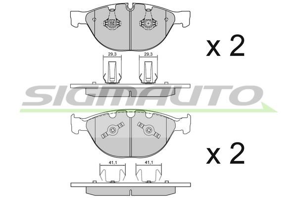 Sigmauto SPB095 Brake Pad Set, disc brake SPB095