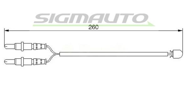 Sigmauto WI0654 Warning contact, brake pad wear WI0654