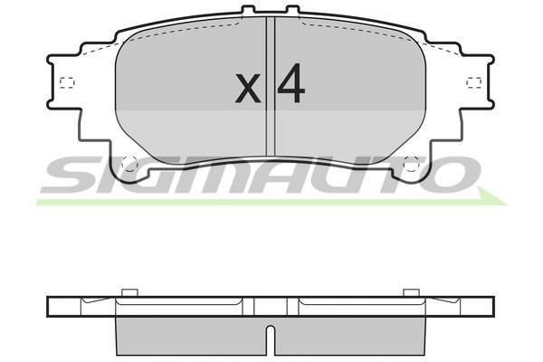 Sigmauto SPB482 Brake Pad Set, disc brake SPB482