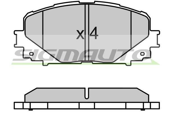 Sigmauto SPB600 Brake Pad Set, disc brake SPB600