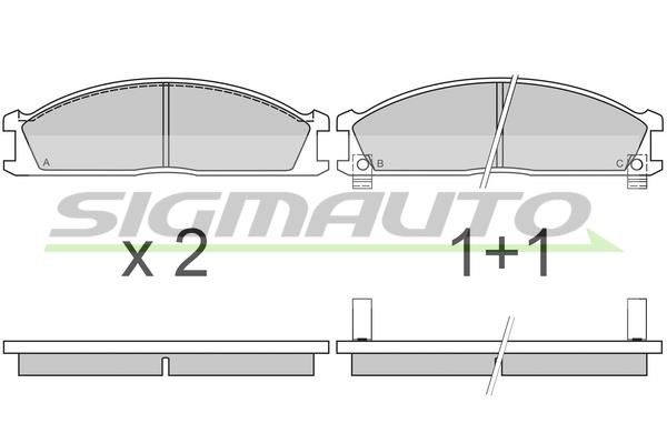 Sigmauto SPA370 Brake Pad Set, disc brake SPA370