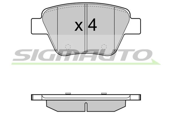 Sigmauto SPB429 Brake Pad Set, disc brake SPB429