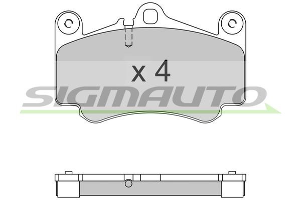 Sigmauto SPB572 Brake Pad Set, disc brake SPB572