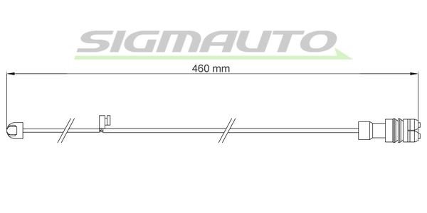 Sigmauto WI0741 Warning contact, brake pad wear WI0741
