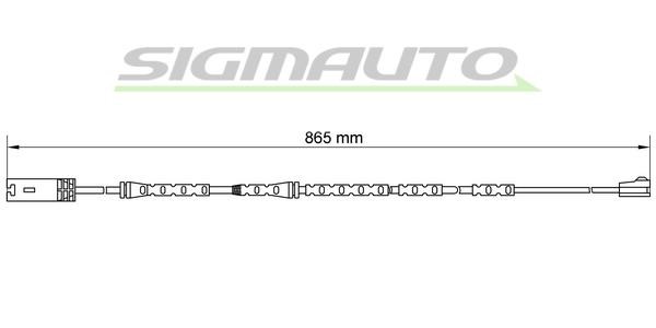Sigmauto WI0675 Warning contact, brake pad wear WI0675