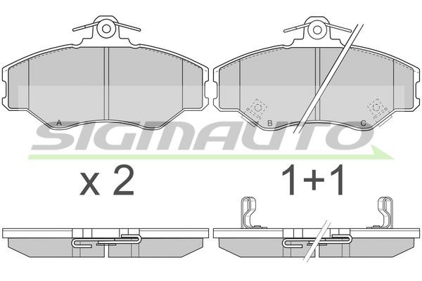 Sigmauto SPA708 Brake Pad Set, disc brake SPA708