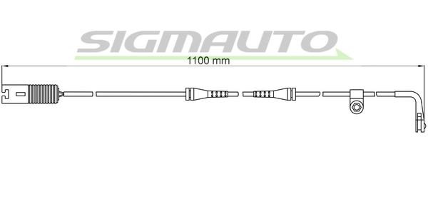 Sigmauto WI0578 Warning contact, brake pad wear WI0578