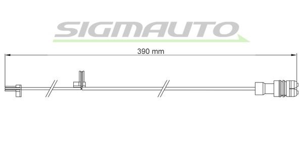Sigmauto WI0664 Warning contact, brake pad wear WI0664