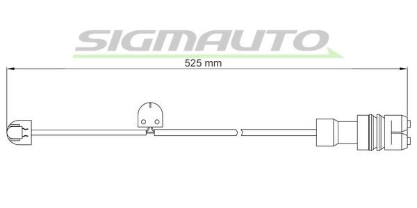 Sigmauto WI0711 Warning contact, brake pad wear WI0711