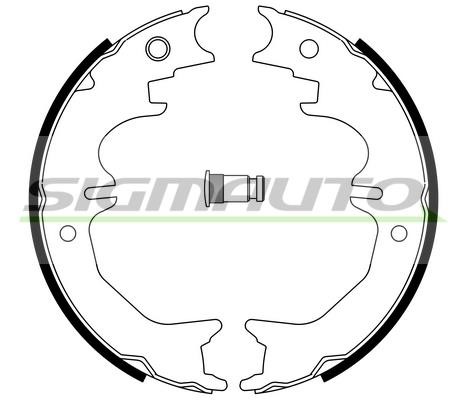 Sigmauto SFA965 Parking brake shoes SFA965