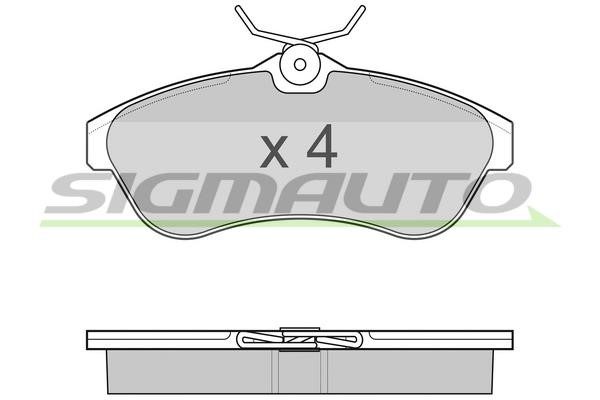 Sigmauto SPB009 Brake Pad Set, disc brake SPB009
