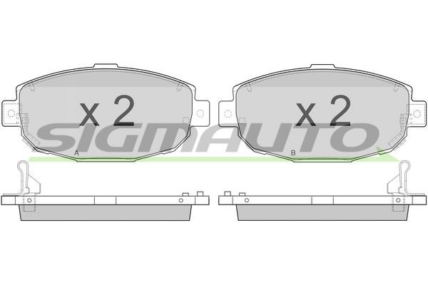 Sigmauto SPA856 Brake Pad Set, disc brake SPA856