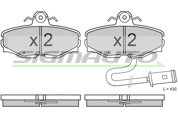 Sigmauto SPA454 Brake Pad Set, disc brake SPA454