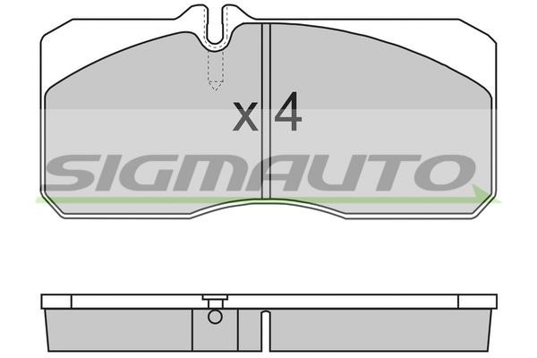 Sigmauto SPT267 Brake Pad Set, disc brake SPT267