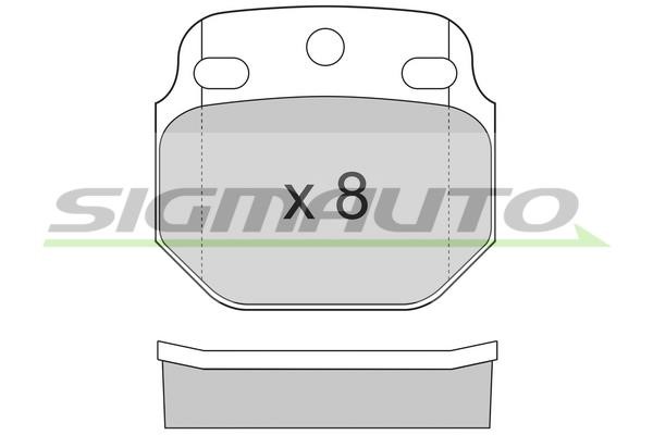 Sigmauto SPT244 Brake Pad Set, disc brake SPT244