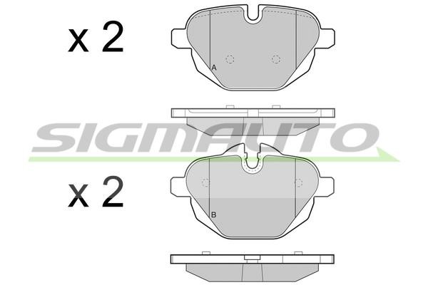 Sigmauto SPB449 Brake Pad Set, disc brake SPB449