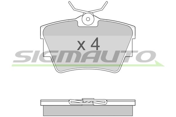 Sigmauto SPA866 Brake Pad Set, disc brake SPA866
