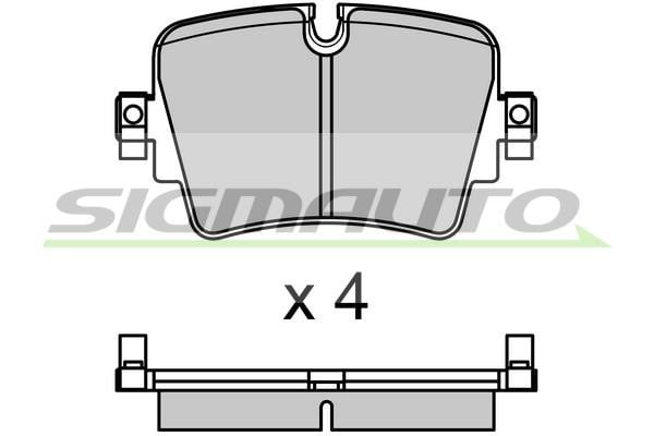 Sigmauto SPB701 Brake Pad Set, disc brake SPB701