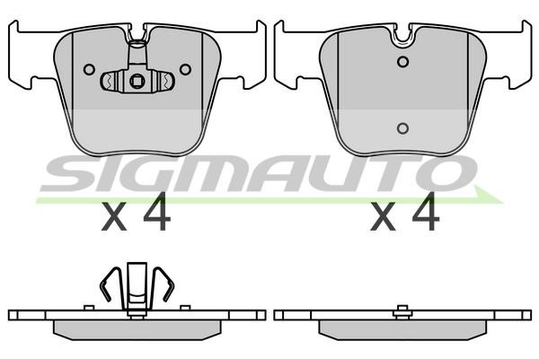 Sigmauto SPB715 Brake Pad Set, disc brake SPB715