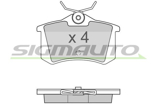Sigmauto SPA701 Brake Pad Set, disc brake SPA701