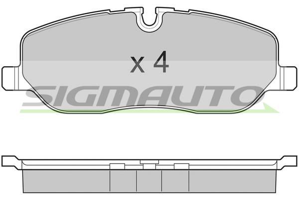 Sigmauto SPB206 Brake Pad Set, disc brake SPB206