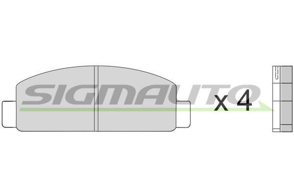 Sigmauto SPA218 Brake Pad Set, disc brake SPA218