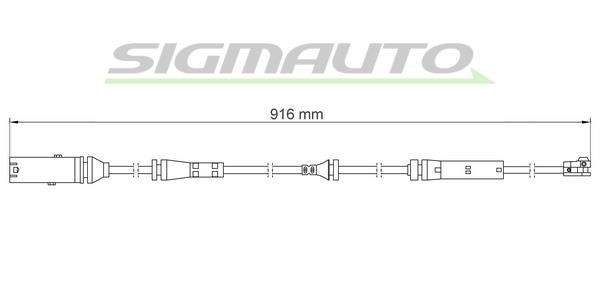 Sigmauto WI0924 Warning contact, brake pad wear WI0924