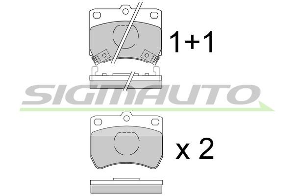 Sigmauto SPA429 Brake Pad Set, disc brake SPA429