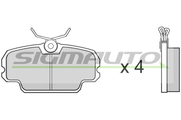 Sigmauto SPA226 Brake Pad Set, disc brake SPA226