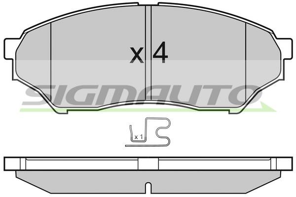 Sigmauto SPB036 Brake Pad Set, disc brake SPB036