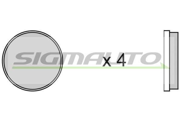 Sigmauto SPA067 Brake Pad Set, disc brake SPA067