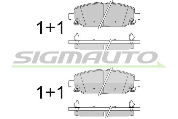 Sigmauto SPB829 Brake Pad Set, disc brake SPB829