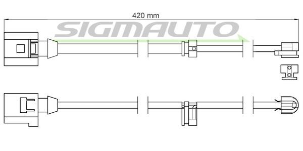 Sigmauto WI0614 Warning contact, brake pad wear WI0614