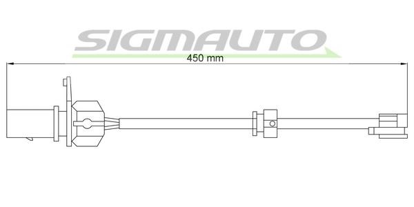 Sigmauto WI0777 Warning contact, brake pad wear WI0777