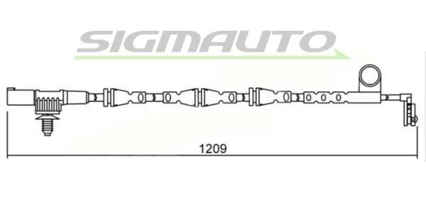 Sigmauto WI0642 Warning contact, brake pad wear WI0642