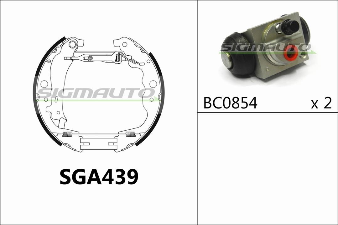 Sigmauto SGA439 Brake shoe set SGA439