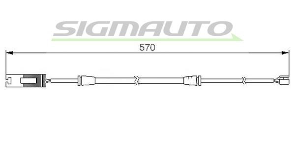 Sigmauto WI0530 Warning contact, brake pad wear WI0530