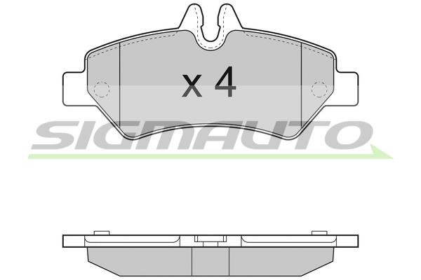 Sigmauto SPB293TR Brake Pad Set, disc brake SPB293TR