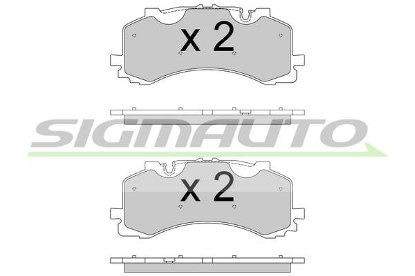 Sigmauto SPB776 Brake Pad Set, disc brake SPB776