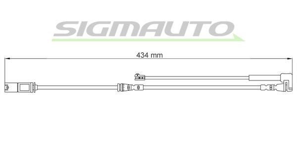 Sigmauto WI0807 Warning contact, brake pad wear WI0807