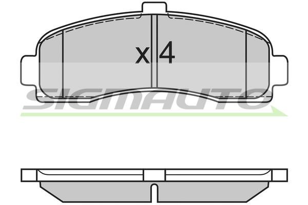 Sigmauto SPA563 Brake Pad Set, disc brake SPA563