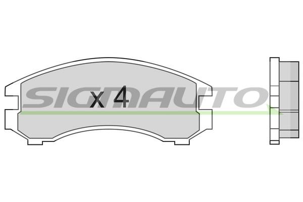 Sigmauto SPA441 Brake Pad Set, disc brake SPA441